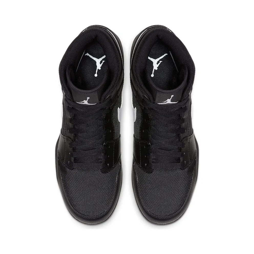 Jordan 1 TD Mid Black White Black/White-White (AR5604-001)