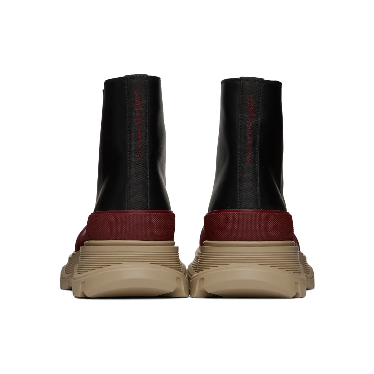 Alexander McQueen Black Tread Slick High Sneakers (705661WHZ6H) (2)