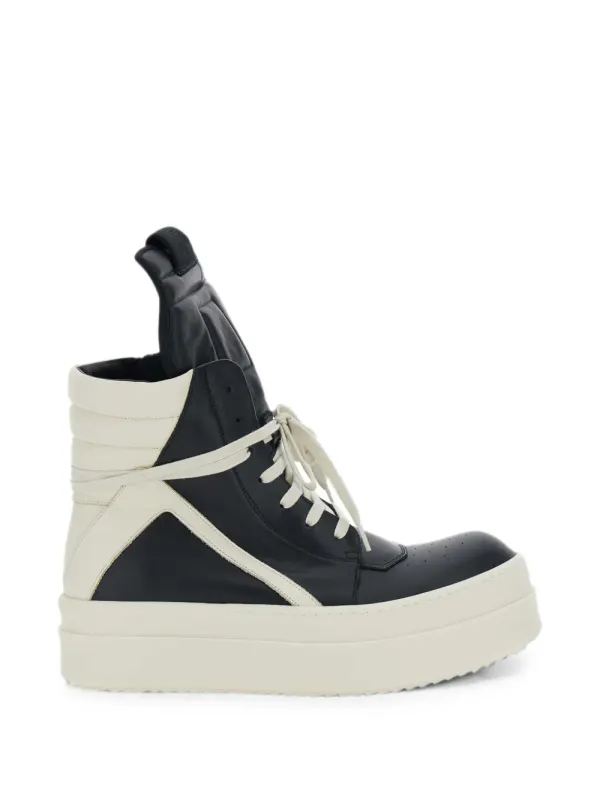 Rick Owens Mega Bumper Geobasket High Black Milk (RU02F4868-LCO-911)