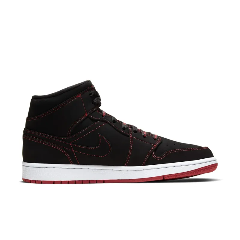 Jordan 1 Mid Fearless Come Fly With Me Black/Gym Red-White (CK5665-062)