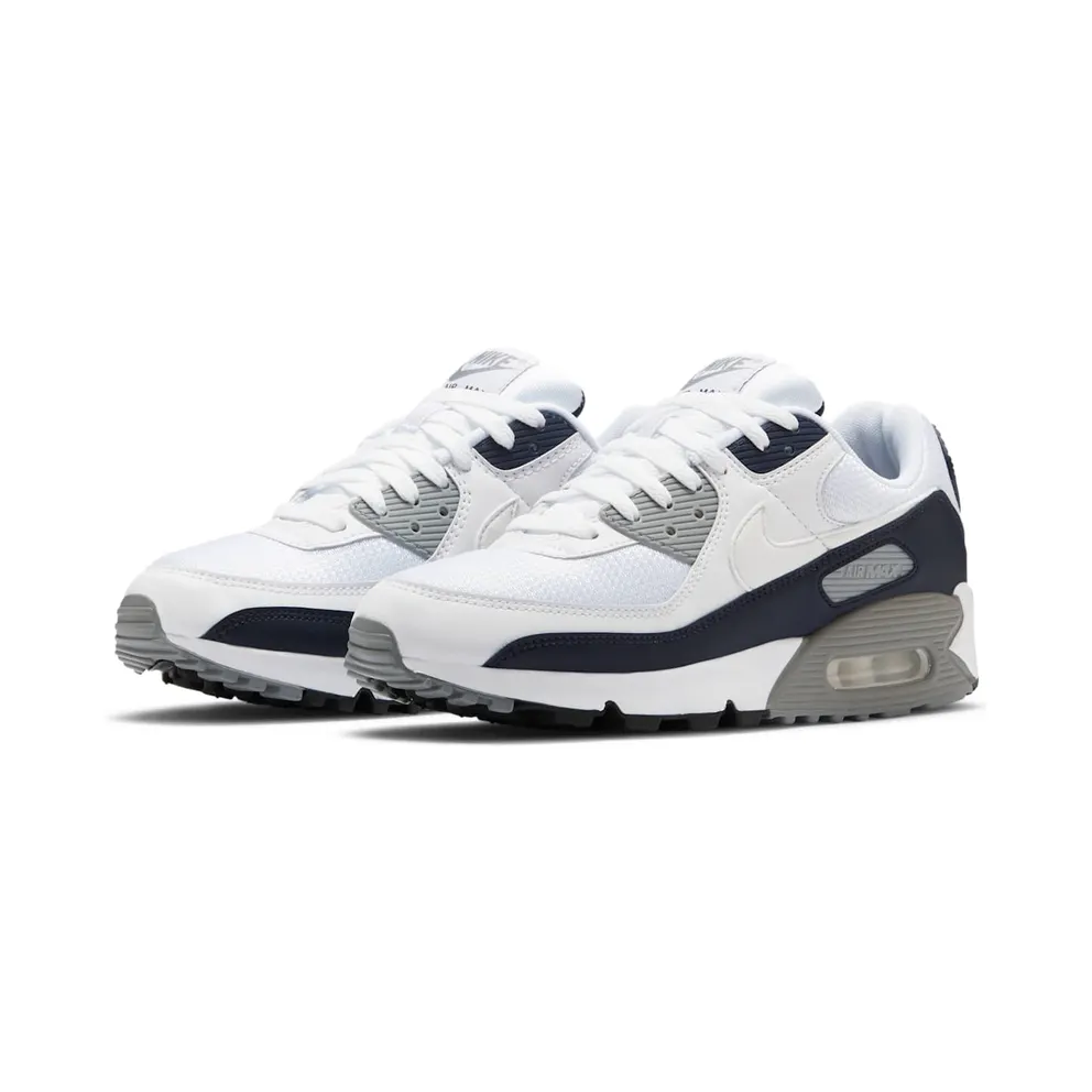 Nike Air Max 90 White Grey Obsidian White/Light Smoke Grey-Particle Grey-Obsidian (CT4352-100)