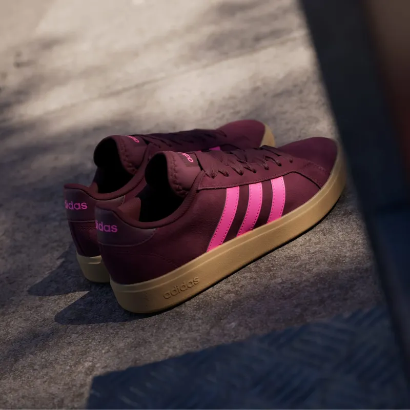 Adidas Grand Court Base 00s Shadow Red / Lucid Pink / Gum (JQ3598)