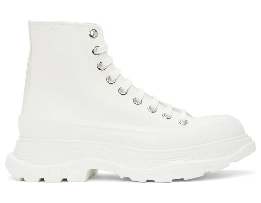 Alexander McQueen Black Tread Slick High Sneakers (611706 W4L32)