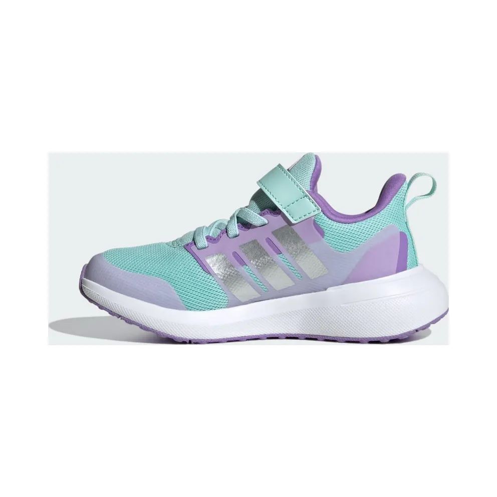 Adidas FortaRun 2.0 Cloudfoam Elastic Lace Top Strap Semi Flash Aqua / Silver Metallic / Orchid Fusion (ID2359)