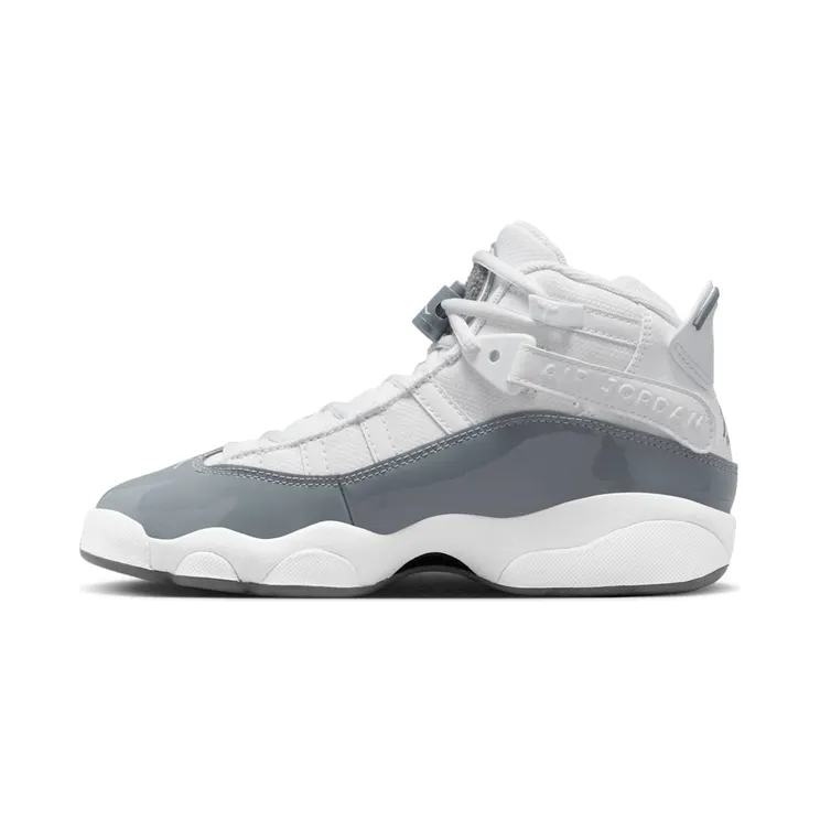 Air Jordan 6 RINGS GS “White / Cool Grey” (323419-121)