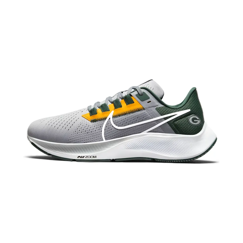 Nike Air Zoom Pegasus 38 Green Bay Packers Grey (DJ0844-001)