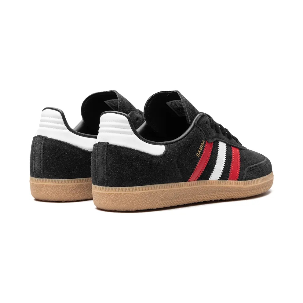 Adidas Samba OG “core black/better scarlet/GUM 3” (IG1824)