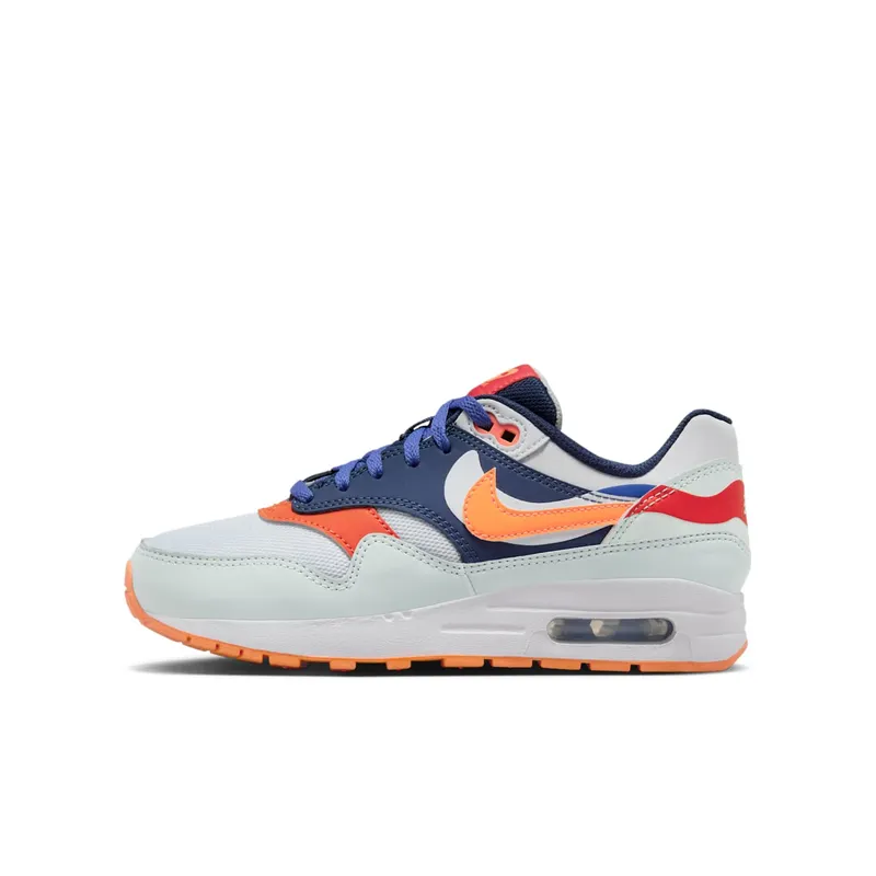 Nike Air Max 1 Light Silver/Midnight Navy/Astronomy Blue/Total Orange (FQ7407-001)