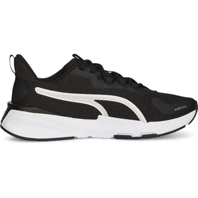 Puma PWRFRAME Training 2 Trainingsschuhe Damen 01 – PUMA black/PUMA silver/PUMA white 42.5 für Damen, schwarz, Größe 43 EU / 9 UK (377891)