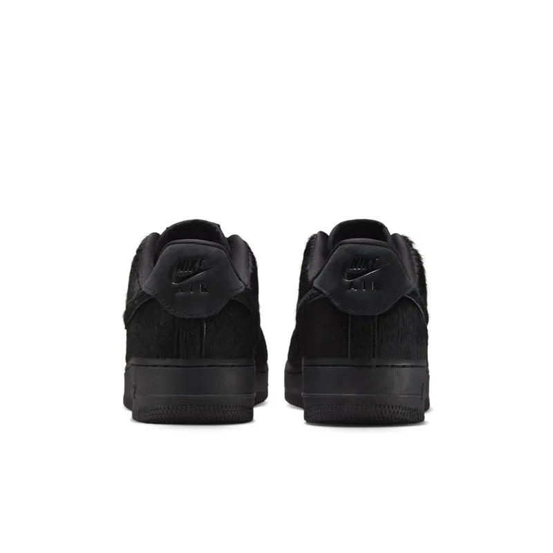 Nike AIR FORCE 1 ’07 “Triple Black Pony Hair” (II7398-001)