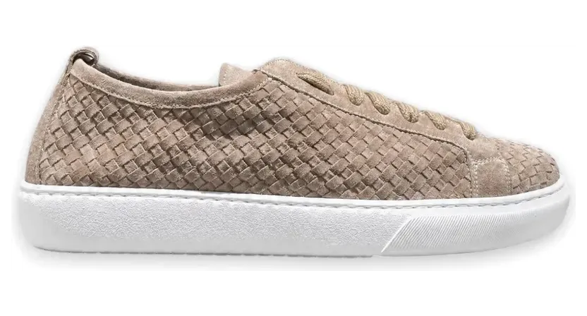 CALCE Sneakers aus gewebtem Wildleder – Nude (X2513BEIGE)