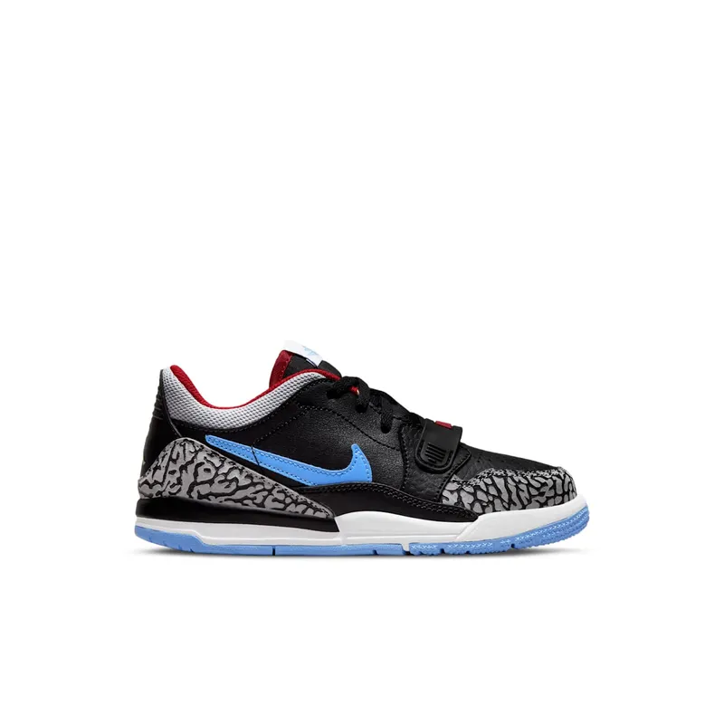 Jordan Legacy 312 Low Black Valor Blue University Red Wolf Grey (CD9055-004)