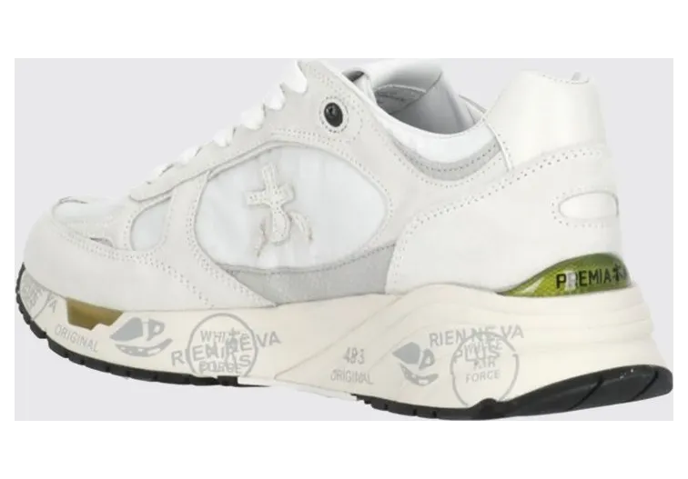 Premiata Mased Suede and Nylon Sneakers White (MASED7823) (2)