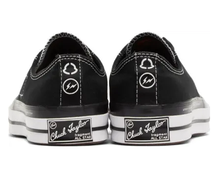 Moncler Genius 7 Moncler Fragment Hiroshi Black Converse Edition Chuck 70 Low-Top Sneakers (4M700 – 00 – 02SLQ) (3)