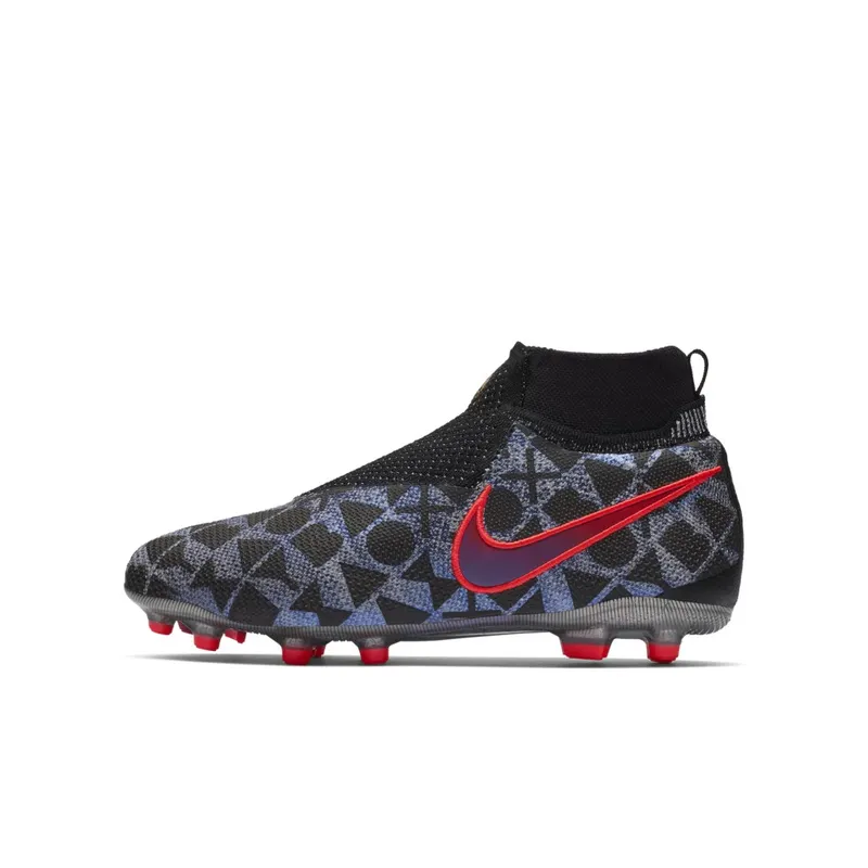 Nike  Phantom Vision Elite Dynamic Fit MG EA Sports (GS) White/Bright Crimson-University Blue-Black (BQ5824-110)
