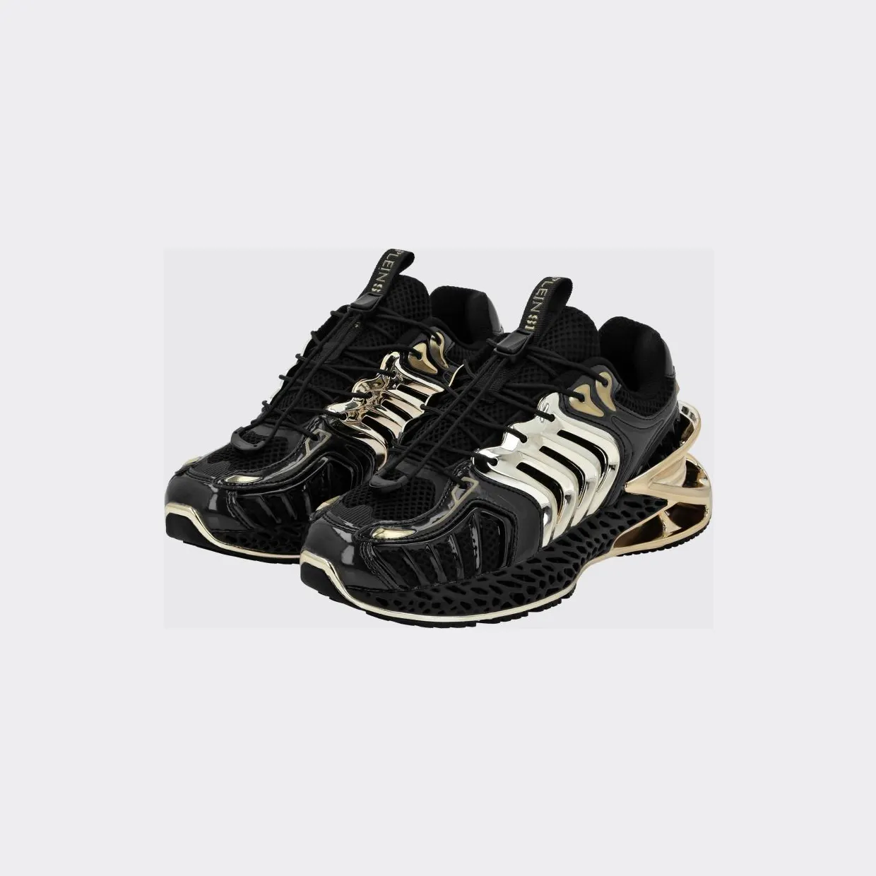 Plein Sport The Thunder Stroke Gen X 02 Mesh Trainers with a Chunky Sole Black (FACSUSC0434STE003N0294)