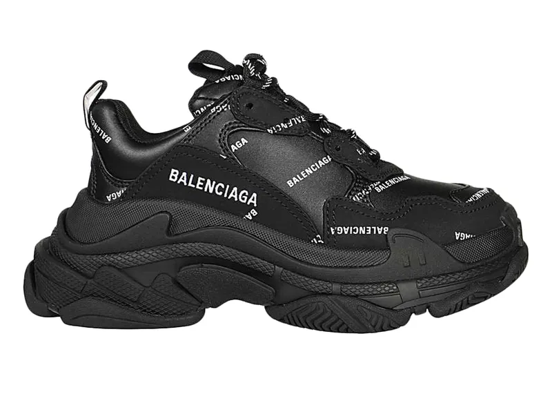 Balenciaga Triple S Black Logo (W) (524039 W2FA1 1090)