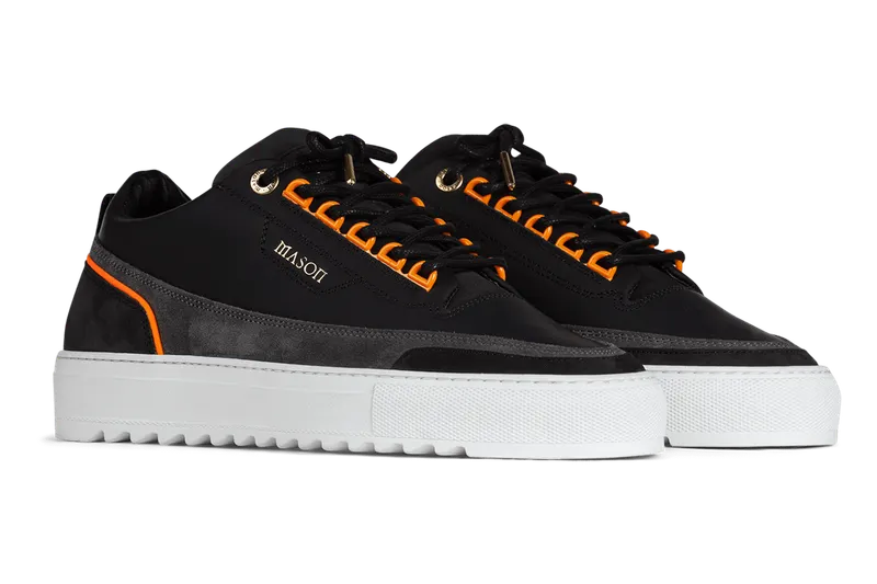 Mason Garments Firenze Gomma/Suede/Nubuck/Reflective Black/Asfalto/Fluo Orange (FW20-14C)