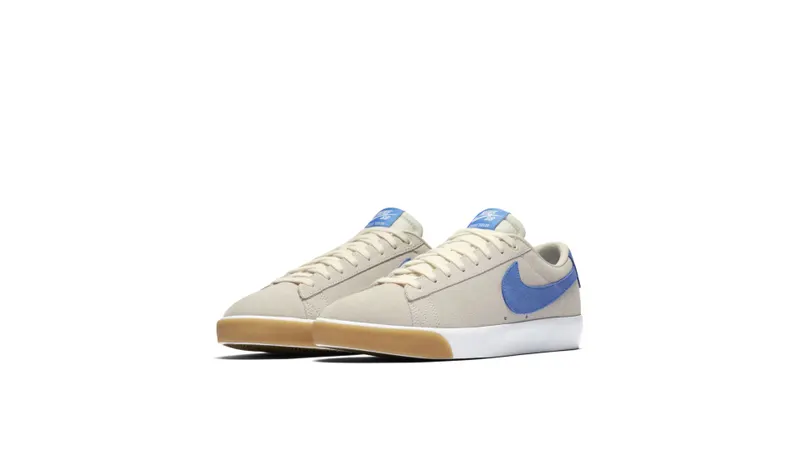 Nike SB Blazer Low Pale Ivory Pacific Blue Pale Ivory/White-Gum Light Brown-Pacific Blue (704939-103)
