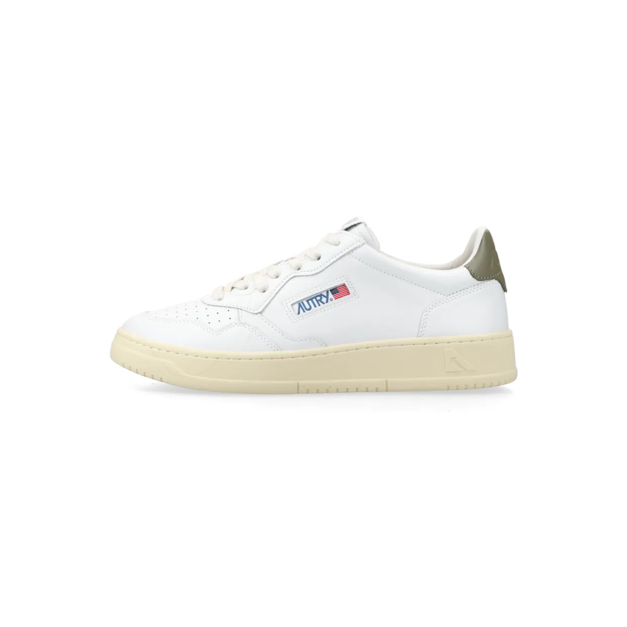 Autry Medalist Low (White / Brown) – (AULMLL77)