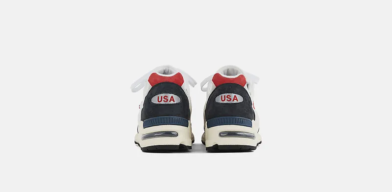 New Balance Off-White & Navy 990V2 (M990TA2)