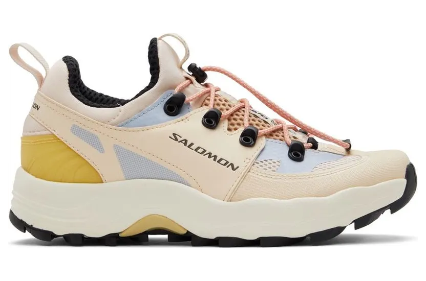 Salomon Beige & Blue Raid Wind Sneakers (415907)