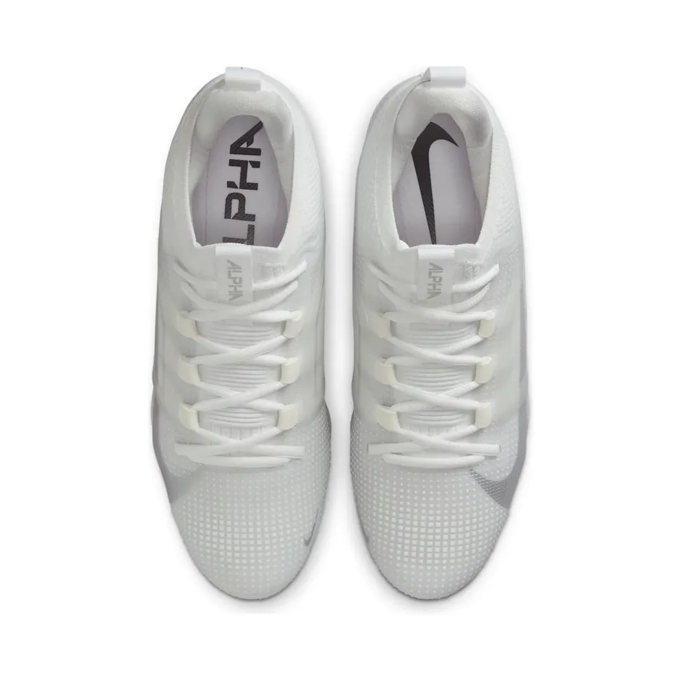 Nike Alpha Menace 4 Elite “White Metallic Silver” (FD7036-101)