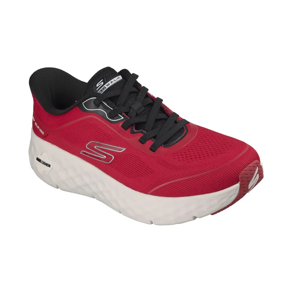 Skechers Slip-ins: GO Walk Max Cushioning Flex “Pave Sneaker Red / Black” (217109RDBK)