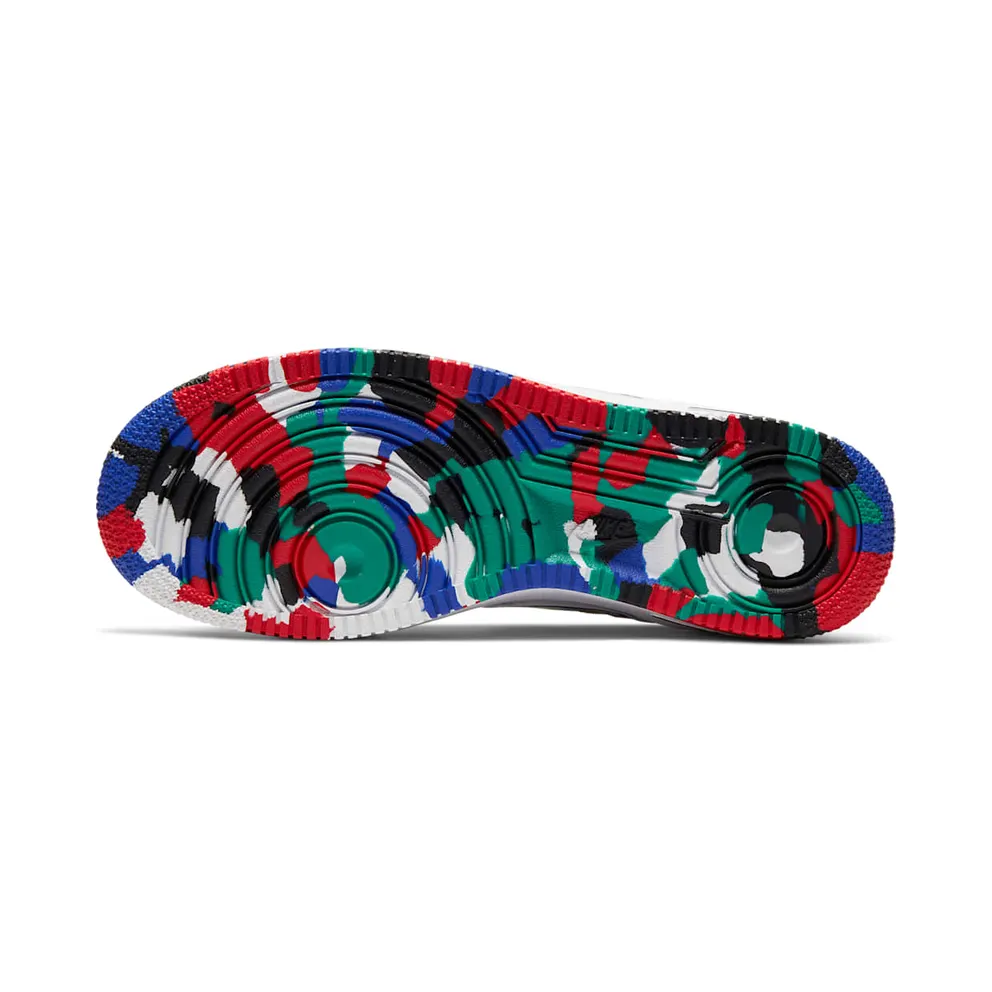 Nike Air Force 1 Low Crayon White Multi (GS) White/Hyper Blue-Neptune Green-Multi-Color (CU4632-100)