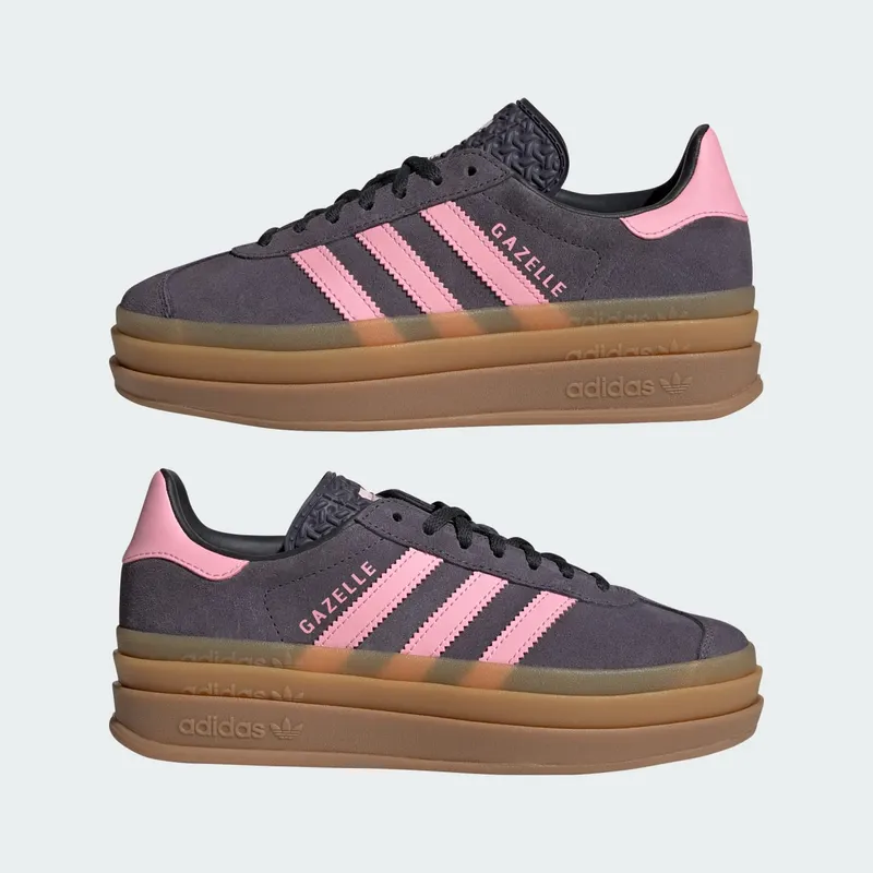Adidas Gazelle Bold Aurora Onix / Bliss Pink / Carbon (IH6459)