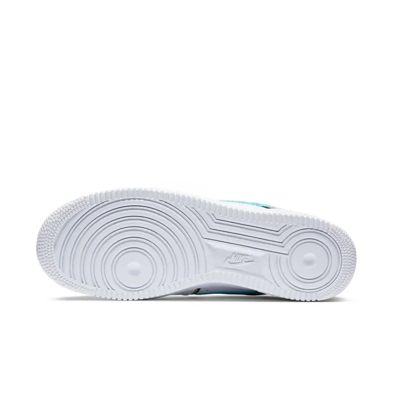 Nike Air Force 1 Low Worldwide White Blue Fury Volt White/Blue Fury-Black-White (CK7213-100)