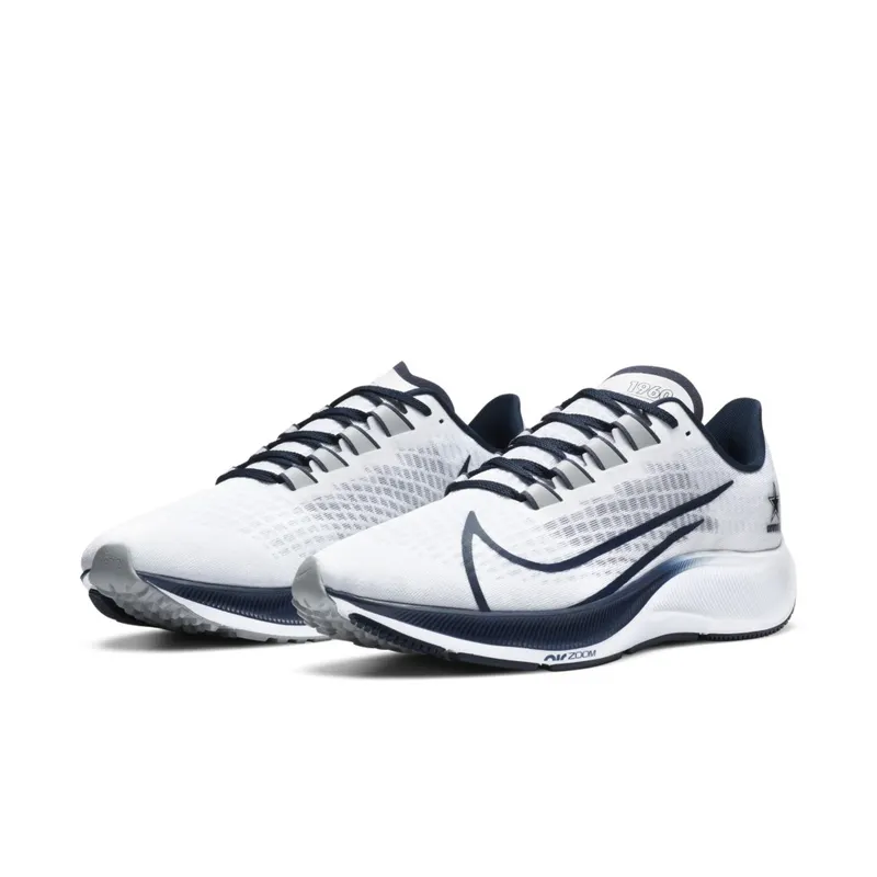 Nike Air Zoom Pegasus 37 Dallas Cowboys White/Pure Platinum-College Navy-Wolf Grey (CZ5444-100)