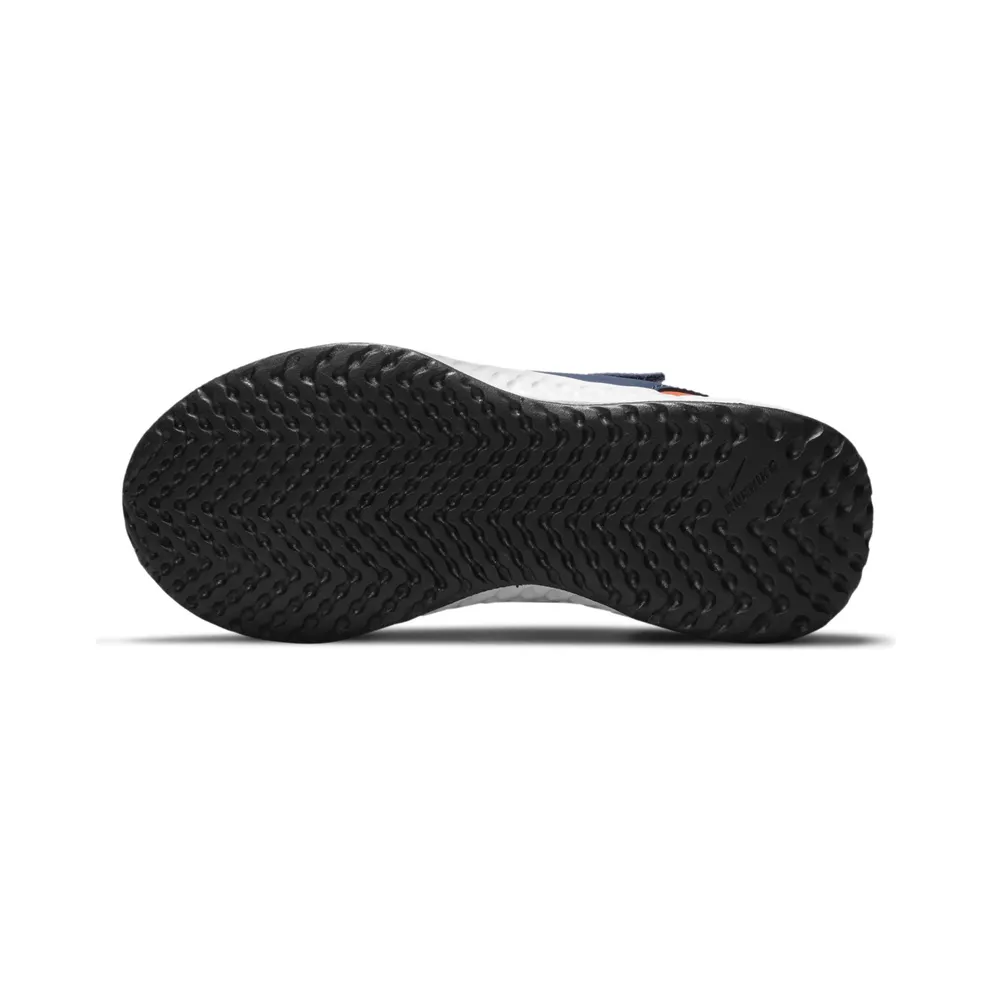 Nike Revolution 5 Blue “Midnight Navy / Orange / White” (BQ5672-410)