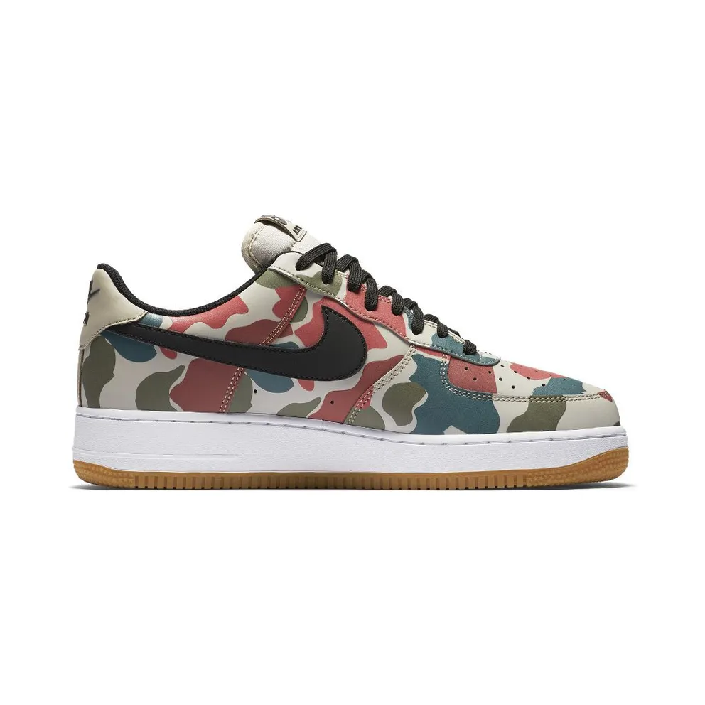 Nike Air Force 1 Low Reflective Duck Camo String/Black-White-Gum Light Brown (718152-201)