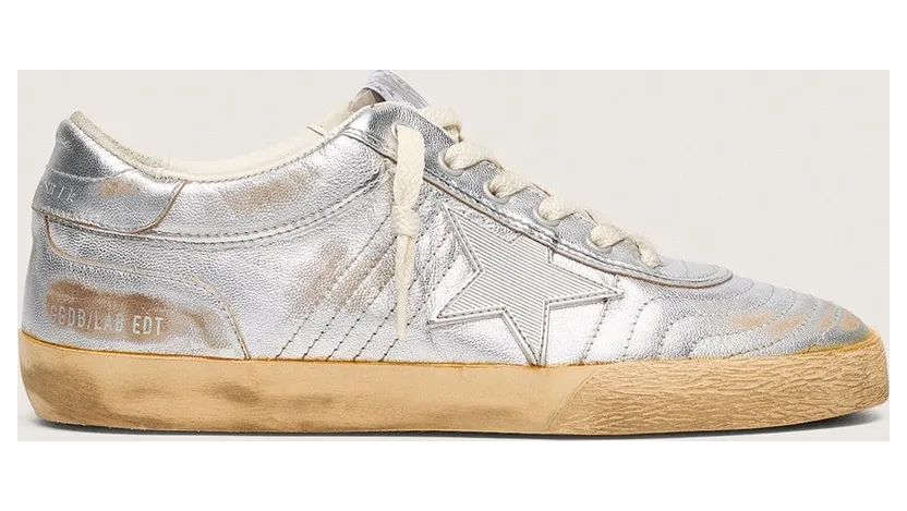 Golden Goose Super-Star Lab In Metallic Nappa With Silver Tpu Star (GWF00942.F007816.70100)
