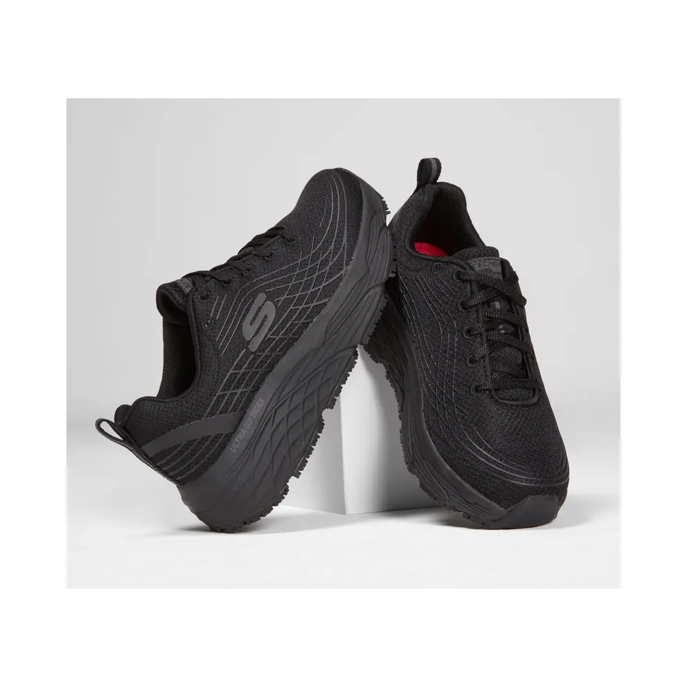Skechers Work Slip-Resistant Relaxed Fit Max Cushioning Elite “Black” (108016ECBLK)