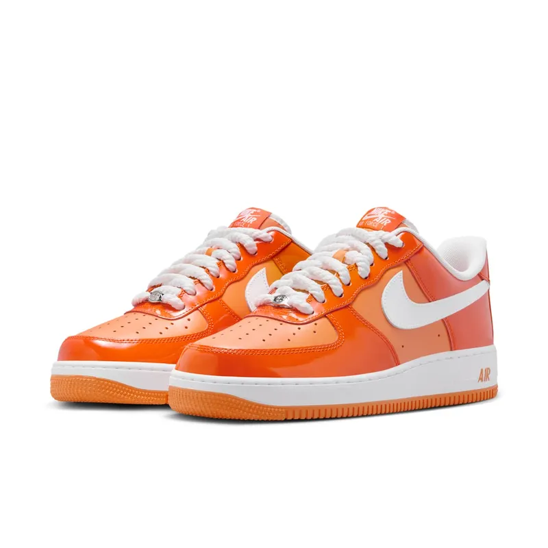 Nike Air Force 1 Low ’07 “Orange White Patent” (HV9405-800)