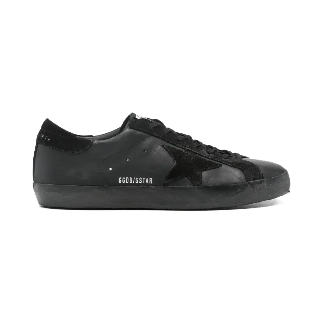 Golden Goose Black Super-Star sneakers in leather and suede GMF00101F007991/T_GOLDE-90100_600-46