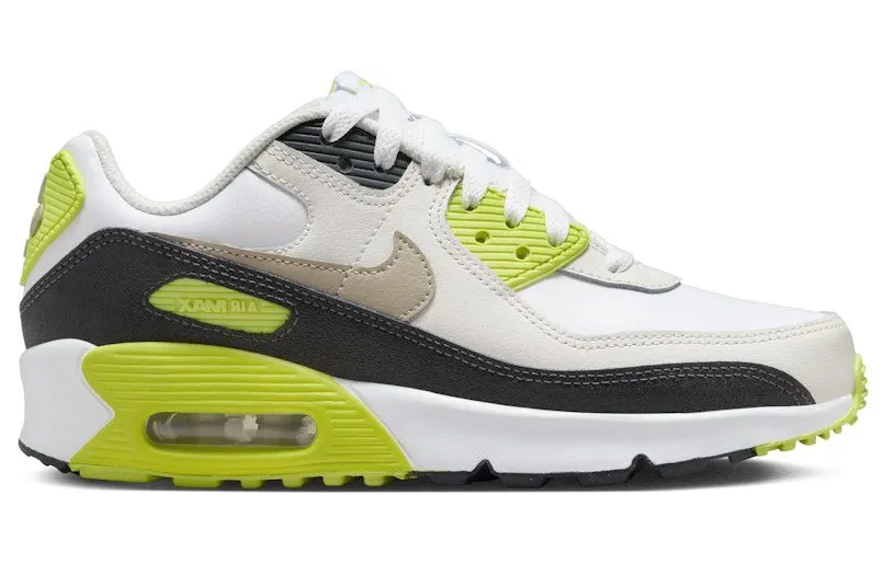 Nike Air Max 90 White Cyber Dark Smoke Grey Khaki (HF6358-103)