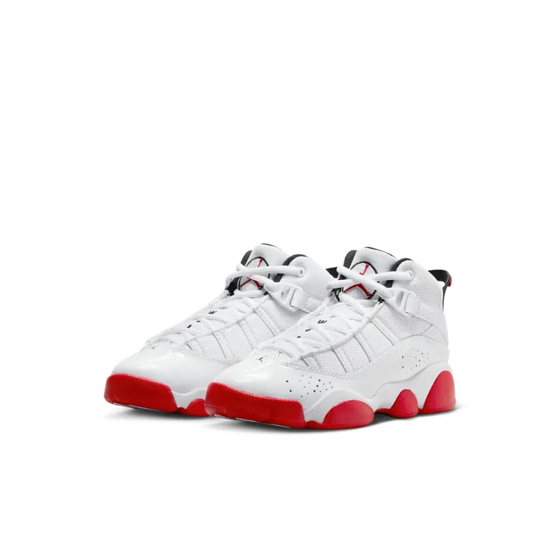 Air Jordan 6 RINGS PS “WHITE UNIVERSITY RED” (323432-160)