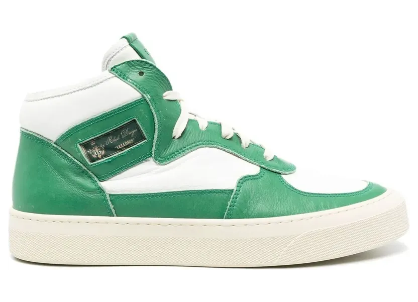 Rhude High-Top-Sneakers mit Schnürung “Green” (RHSS23FO264892950118)