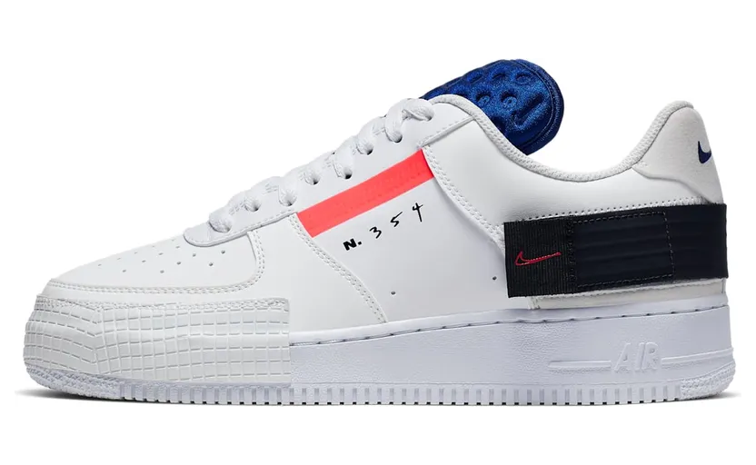 Nike Air Force 1 Type White Royal Blue (CI0054-100)