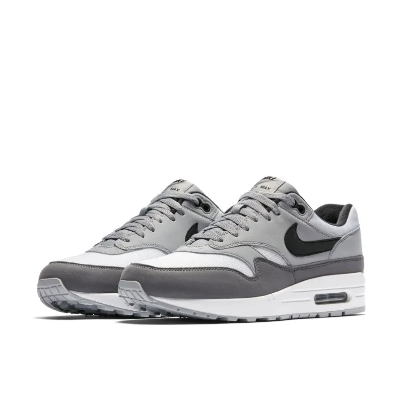 Nike Air Max 1 White Black Wolf Grey White/Black-Wolf Grey-Gunsmoke (AH8145-101)
