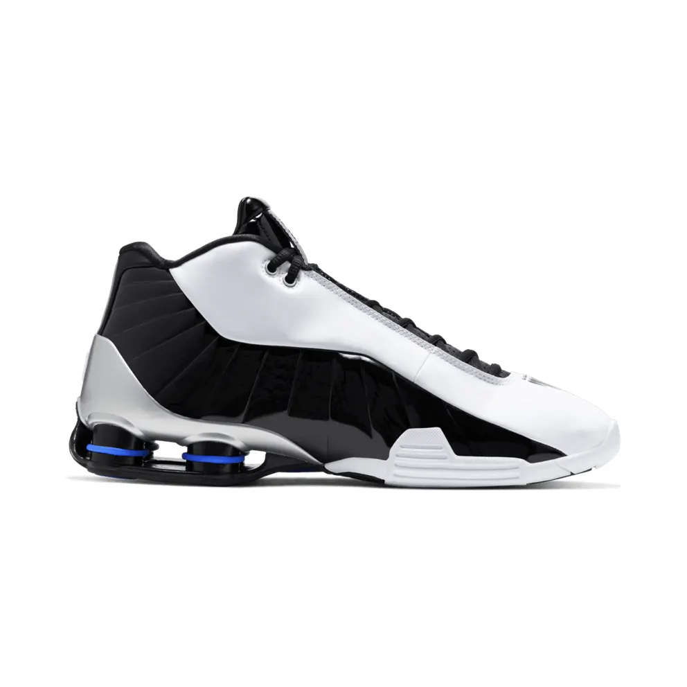 Nike Shox BB4 Black Patent White/Metallic Silver-Black-Racer Blue (AT7843-102)