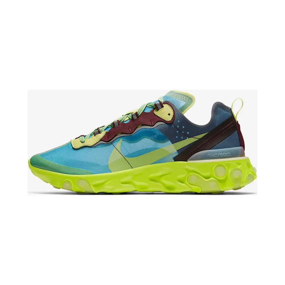 Nike x Undercover React Element 87 Electric Yellow (2018) (BQ2718-400)