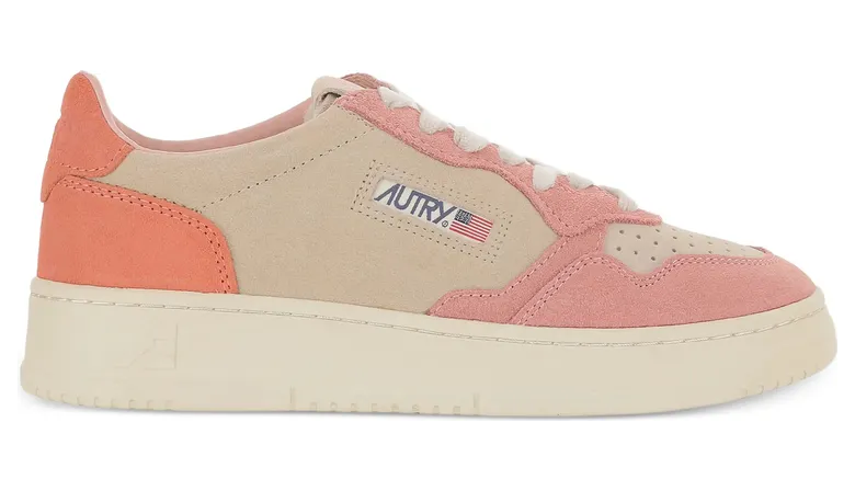 Autry Medalist Low Tri-colour “Neutrals/Pink” (AULW TS26)