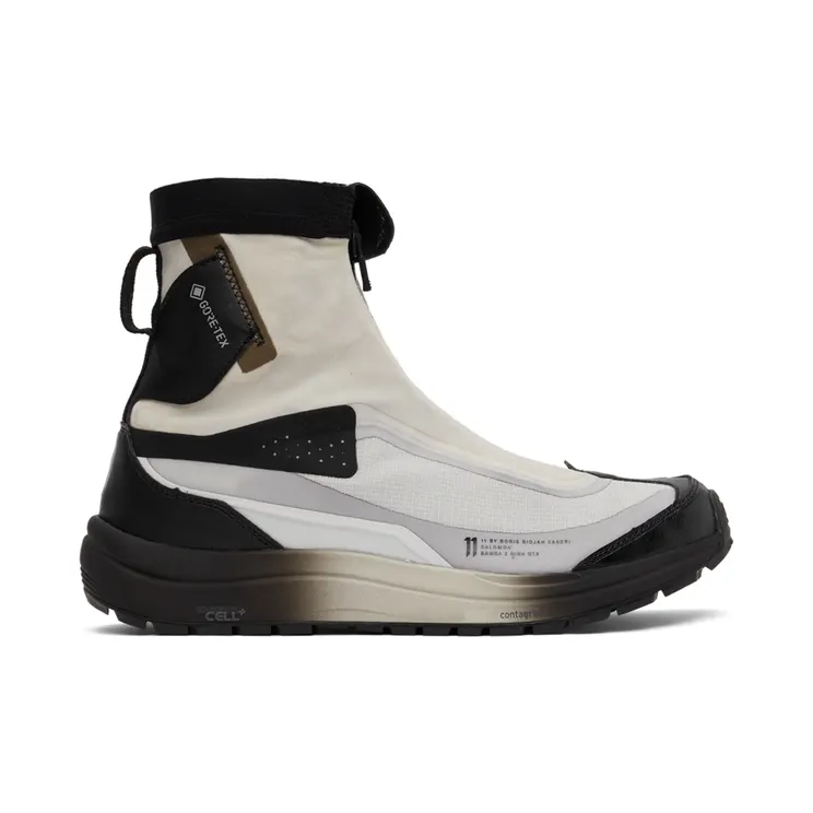 11 by Boris Bidjan Saberi Black & Off-White Salomon Edition Bamba2 High GTX Sneakers (216 11xS)