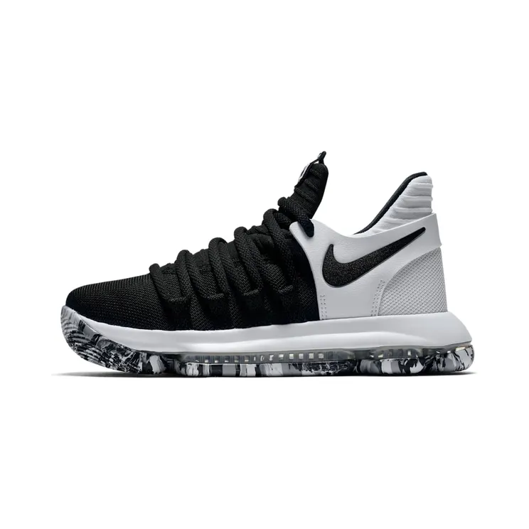 Nike KD 10 Black White (GS) “Black / White” (918365-008)