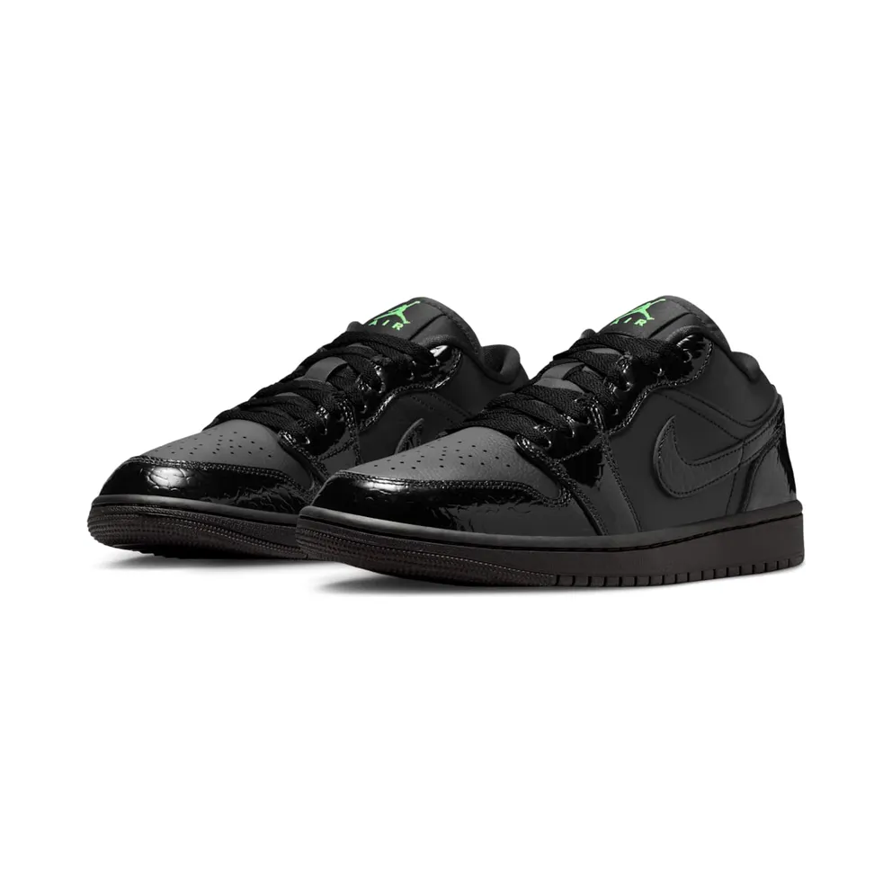 Jordan 1 Low SE “Black Croc Scream Green” (IQ9701-010)