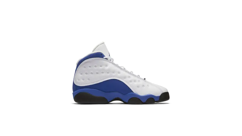 Jordan 13 Retro White Hyper Royal Black (GS) White/Hyper Royal-Black (884129-117)